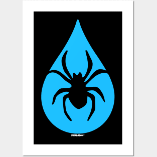 Water Droplet Spider Waterspider Posters and Art